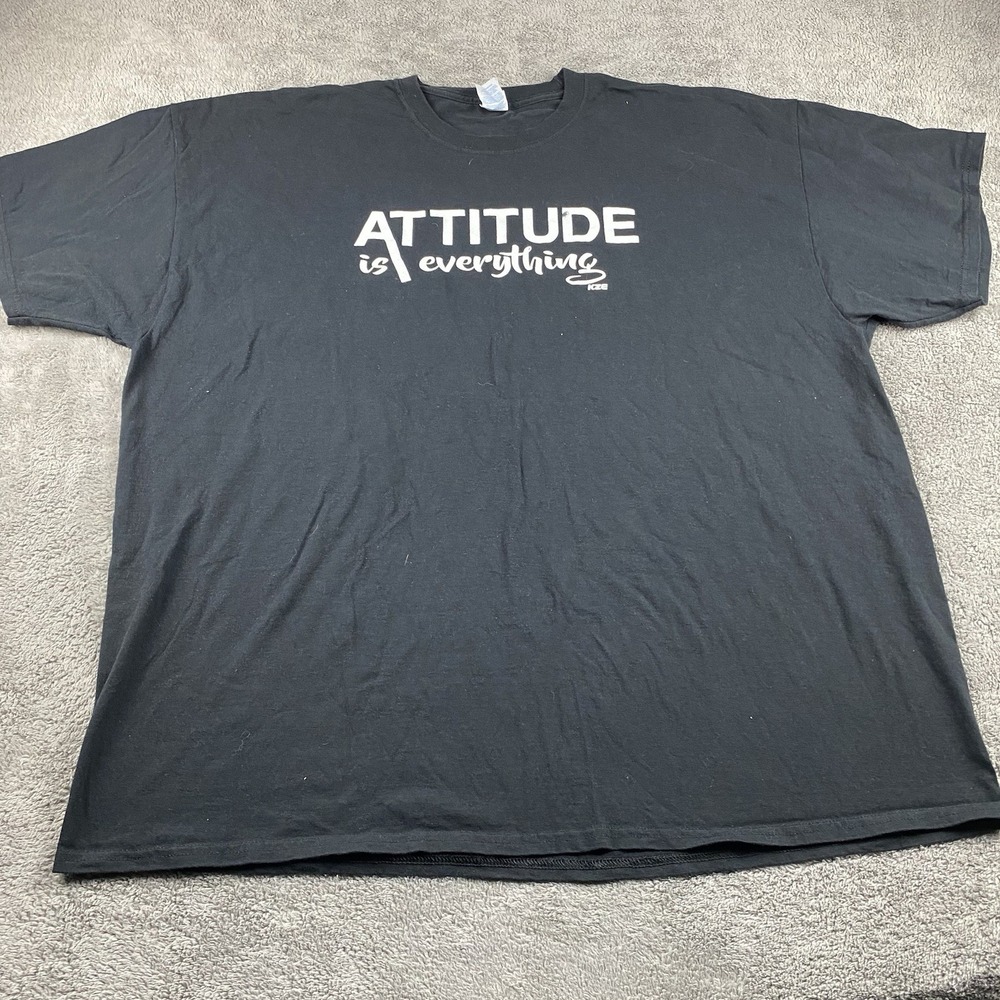 Port & Company Attitude is everything ‎ T-Shirt Mens 3XL Black Washed